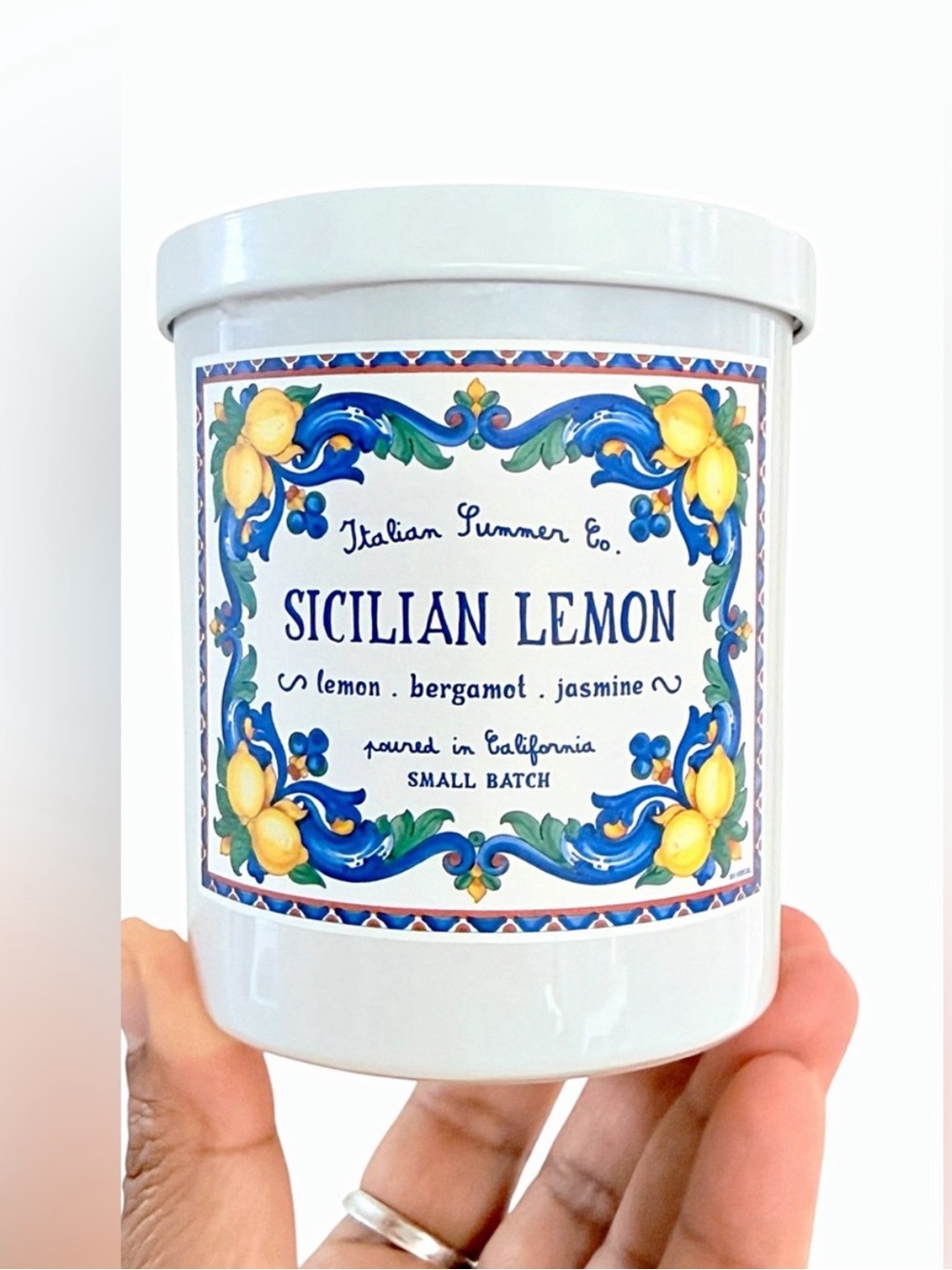 Leoben Company Sicilian Lemon Luxury Scented Candle